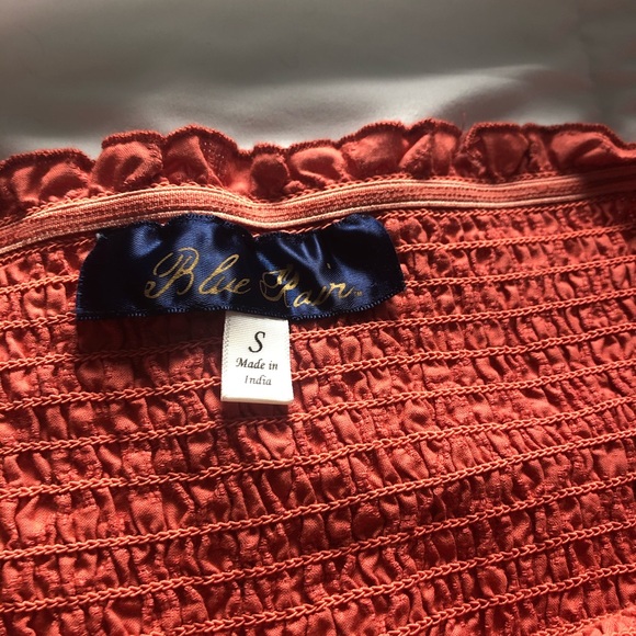 Blue Rain Off the ShoulderTop - Picture 5 of 6